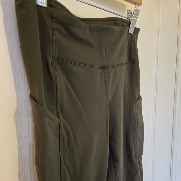 Lululemon Olive Green High-Waisted Leggings - Picture 2 of 9